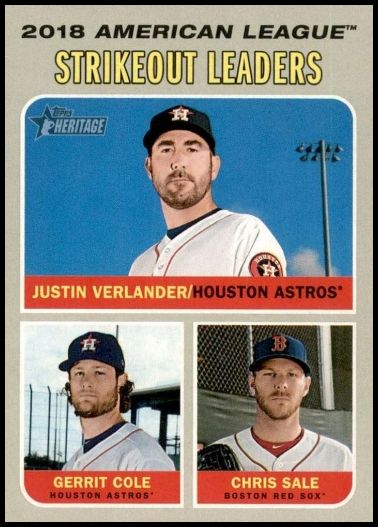 72 Chris Sale Justin Verlander Gerrit Cole